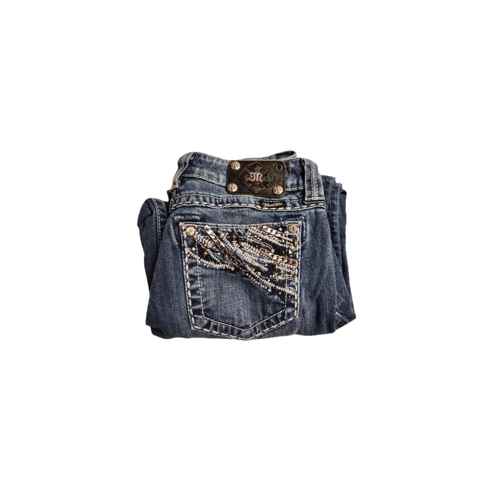 MISS ME Easy Boot Low Rise Jeans Women's Size 25 Blue JE5734EL